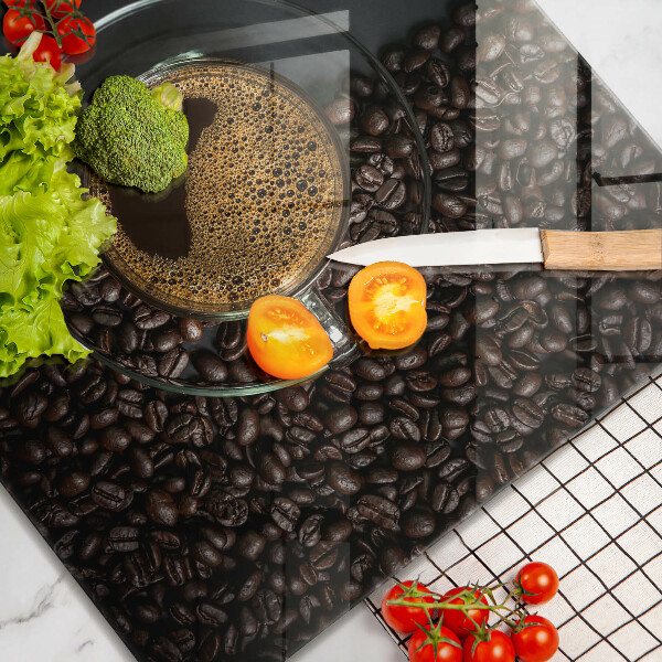 De vidrio templado Cafe y frijoles