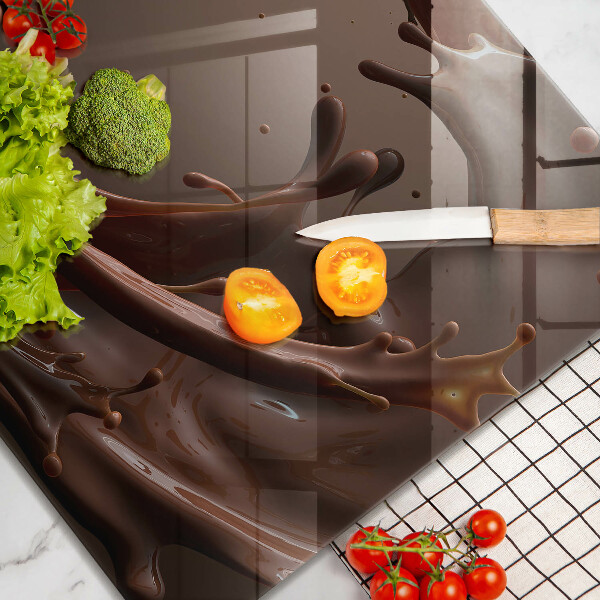 De vidrio templado Chocolate liquido