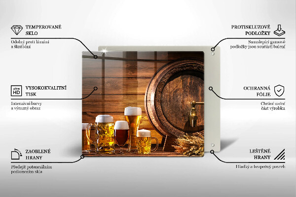 De vidrio templado Barril de cerveza