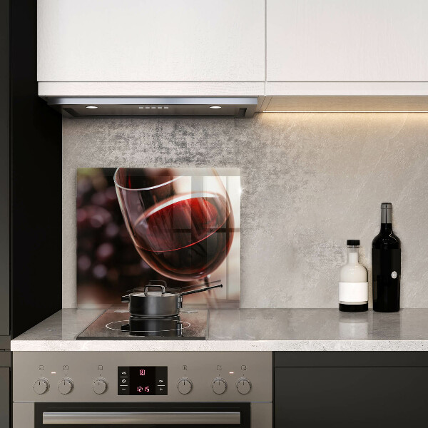 De vidrio templado Una copa de vino tinto