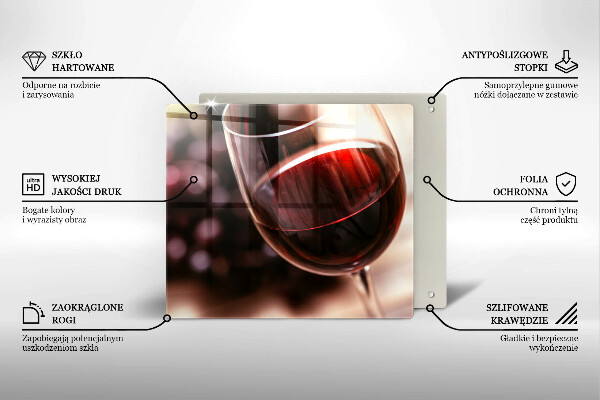 De vidrio templado Una copa de vino tinto