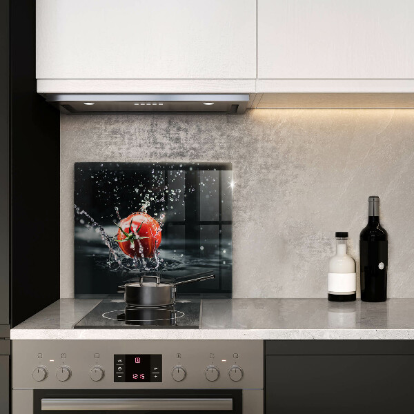 De vidrio templado Tomate en agua