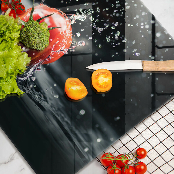 De vidrio templado Tomate en agua