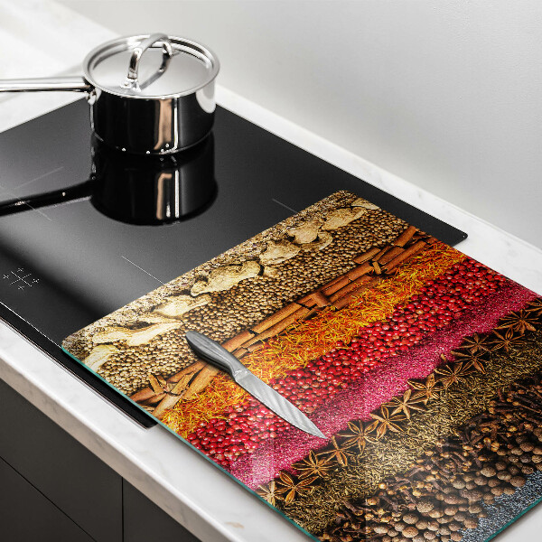 De vidrio templado Especias coloridas