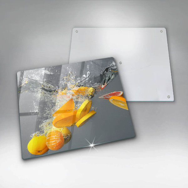 De vidrio templado Limones en agua