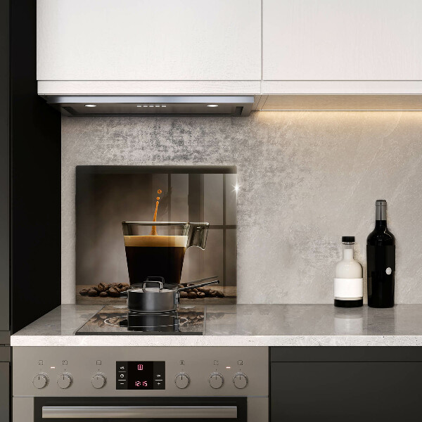 De vidrio templado Vidrio y granos de café