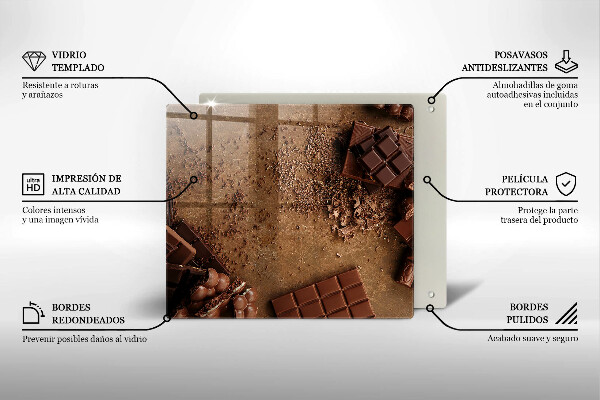 De vidrio templado Dulces de chocolate