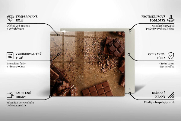 De vidrio templado Dulces de chocolate