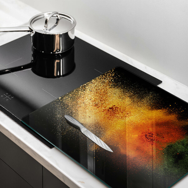 De vidrio templado Especias coloridas