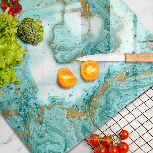 De vidrio templado Abstracción azul