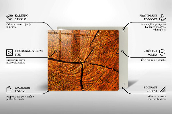 De vidrio templado Estructura de tronco de madera