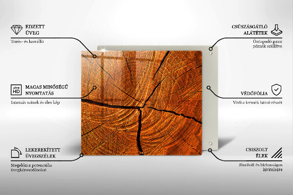 De vidrio templado Estructura de tronco de madera