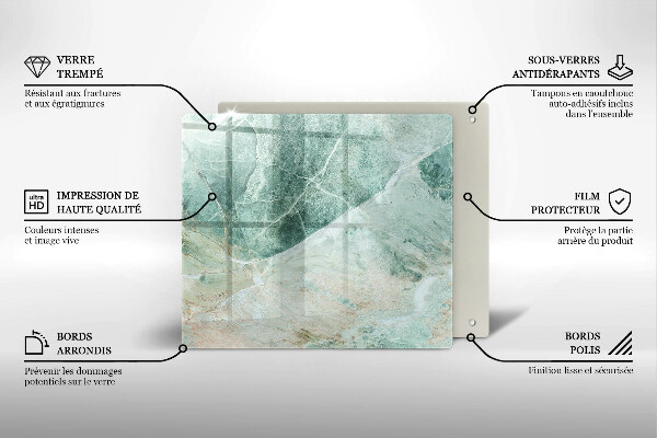 De vidrio templado Estructura de piedra