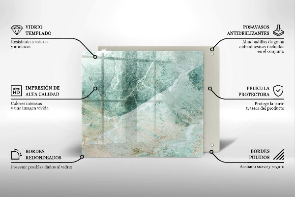 De vidrio templado Estructura de piedra