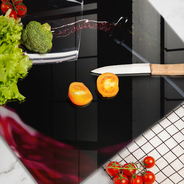 De vidrio templado Una copa de vino tinto