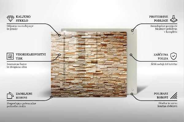 De vidrio templado Textura de piedras decorativas