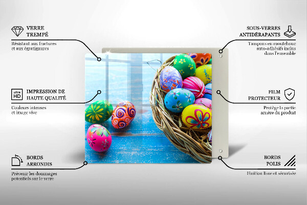 De vidrio templado Huevos de pascua huevos de pascua