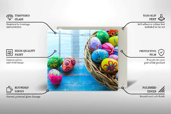 De vidrio templado Huevos de pascua huevos de pascua