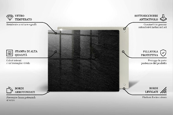 De vidrio templado Textura de roca