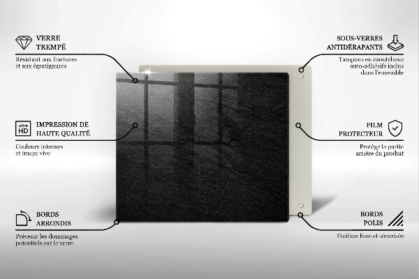 De vidrio templado Textura de roca