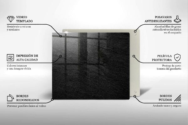 De vidrio templado Textura de roca