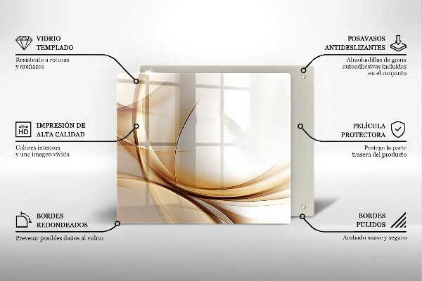 De vidrio templado Formas abstractas