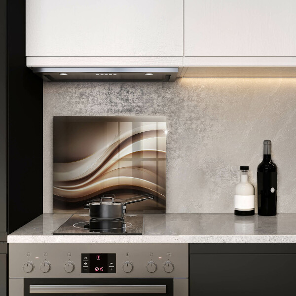 De vidrio templado Líneas suaves de abstracción