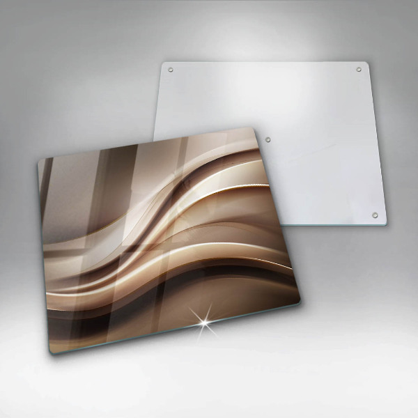 De vidrio templado Líneas suaves de abstracción