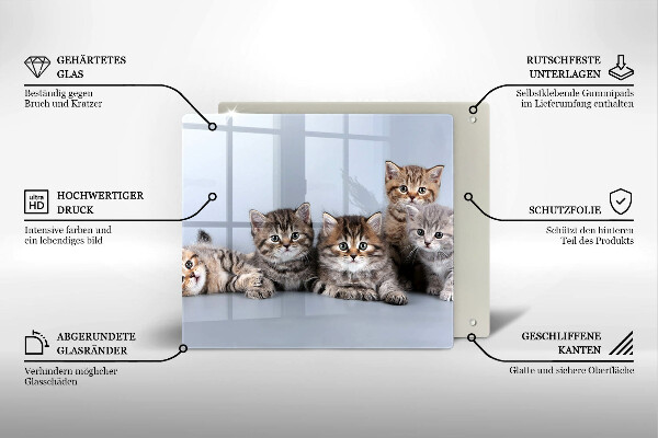 De vidrio templado Dulces gatitos