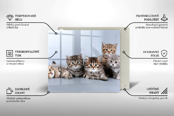 De vidrio templado Dulces gatitos