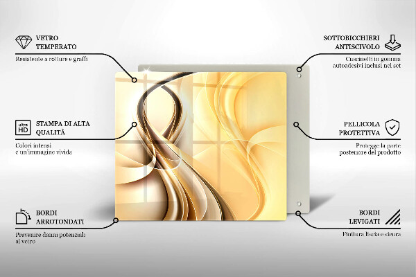 De vidrio templado Abstracción de humo