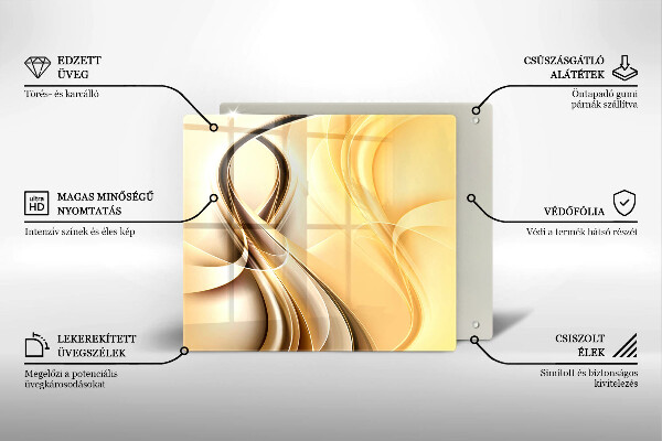 De vidrio templado Abstracción de humo