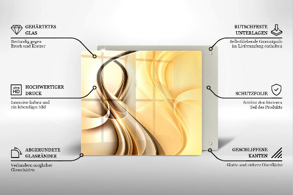 De vidrio templado Abstracción de humo