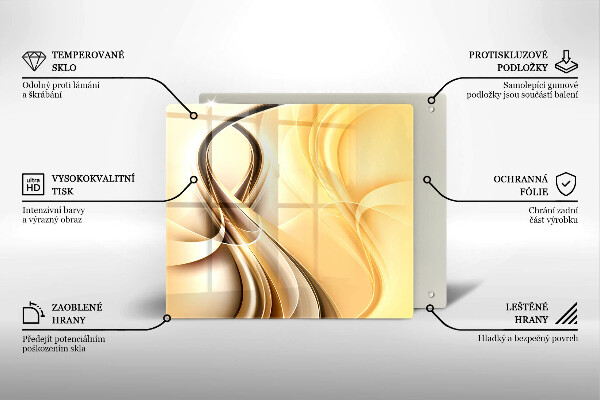 De vidrio templado Abstracción de humo