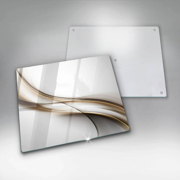 De vidrio templado Abstracción de líneas suaves