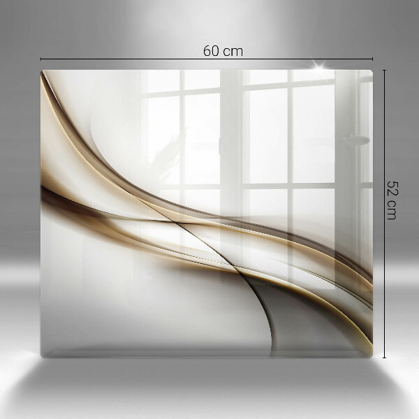 De vidrio templado Abstracción de líneas suaves