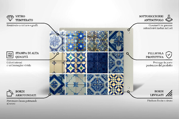 De vidrio templado Azulejos decorativos