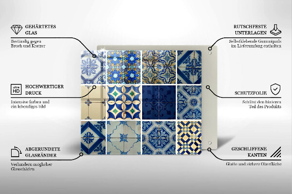 De vidrio templado Azulejos decorativos