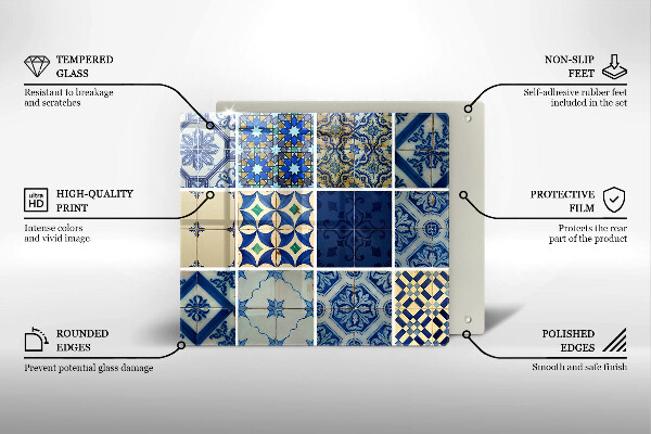 De vidrio templado Azulejos decorativos