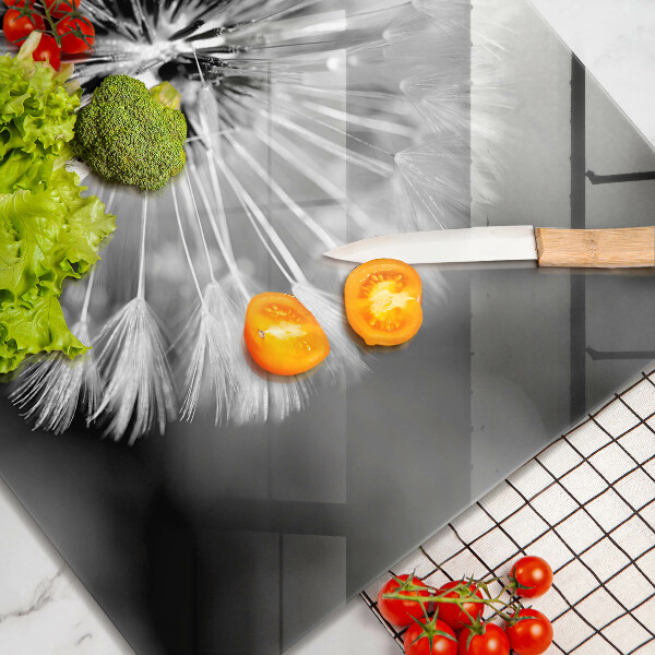 De vidrio templado Un delicado diente de león