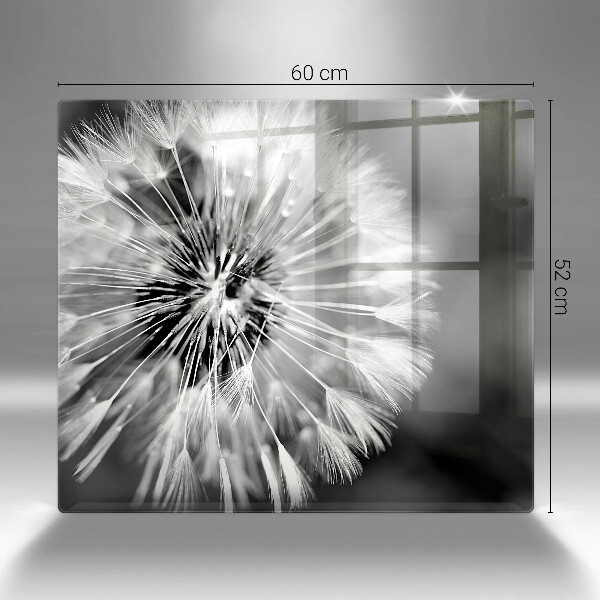 De vidrio templado Un delicado diente de león