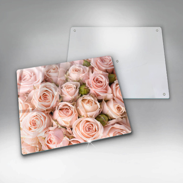 De vidrio templado Ramo de rosas delicadas