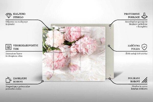 De vidrio templado Flores rosas delicadas