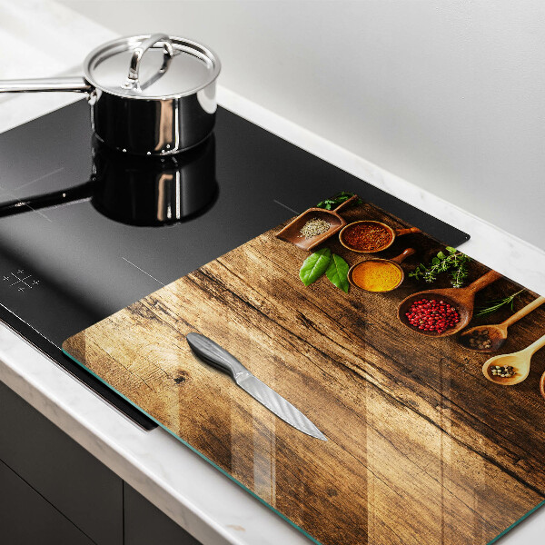 De vidrio templado Cucharas de madera de especias