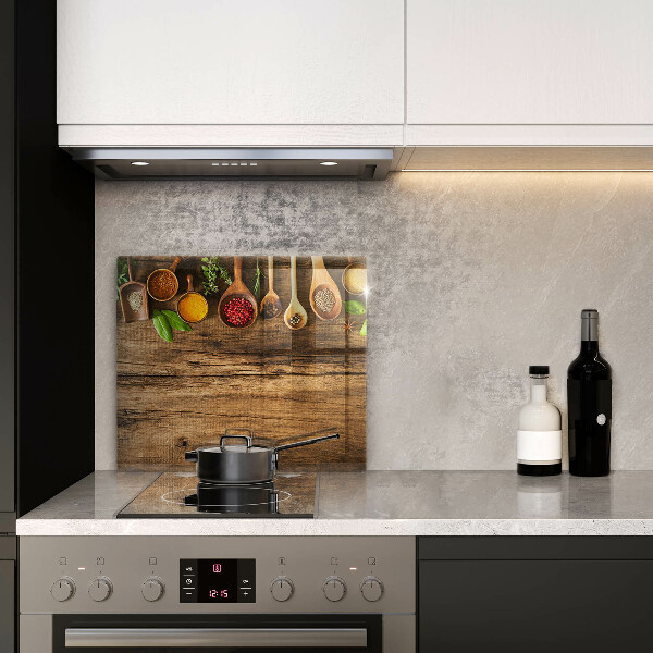 De vidrio templado Cucharas de madera de especias