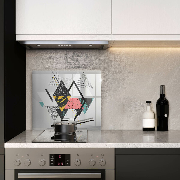 De vidrio templado Triángulos abstractos