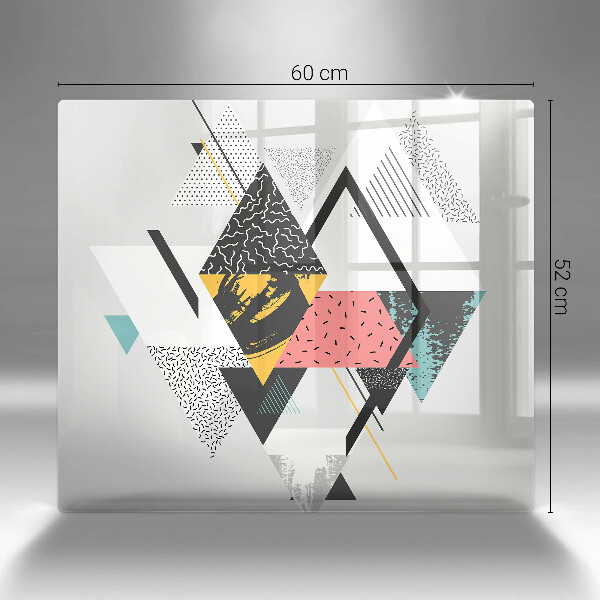 De vidrio templado Triángulos abstractos