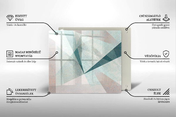 De vidrio templado Abstracción aguda