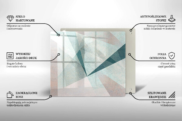 De vidrio templado Abstracción aguda