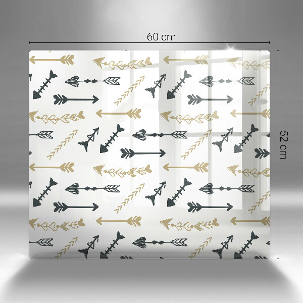 De vidrio templado Patrón de flechas boho